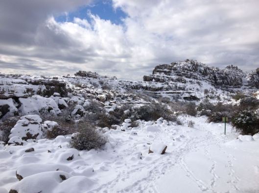 sneeuw el torcal